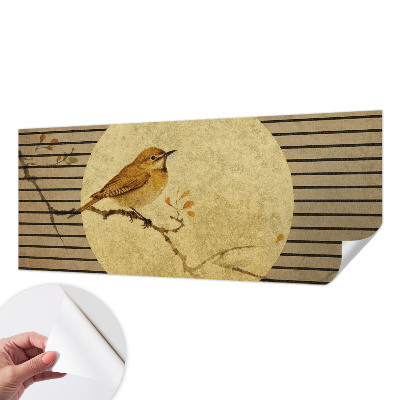Samolepilna fototapeta za spalnico z motivom ptice harmonije