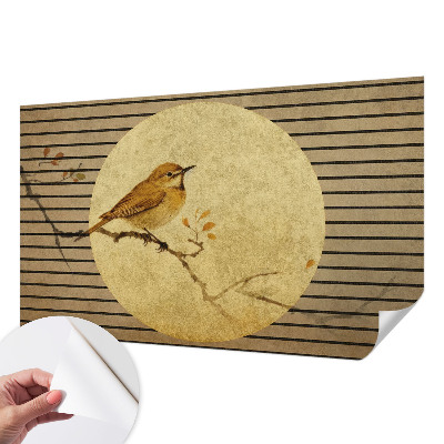 Samolepilna fototapeta za spalnico z motivom ptice harmonije