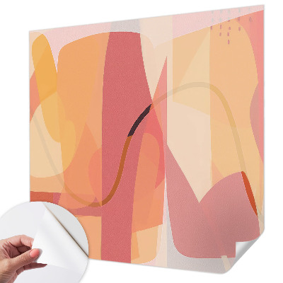 Samolepilna fototapeta za dnevno sobo Barvita abstrakcija