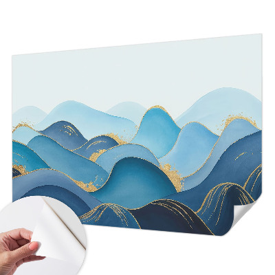 Otroška fototapeta z motivom valovite pokrajine