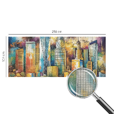 Samolepilna fototapeta za dnevno sobo Mestna panorama