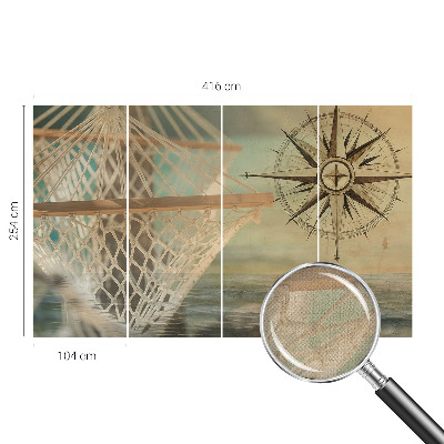 Samolepilna fototapeta za spalnico z motivom sproščujočega morja