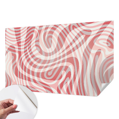 Samolepilna fototapeta z motivom valovitih črt