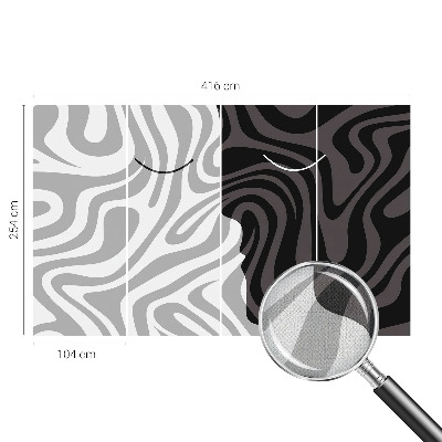 Fototapeta za otroško sobo z abstraktnimi obrazi
