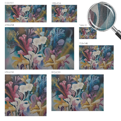 Samolepilna fototapeta za dnevno sobo Cvetlična eksplozija