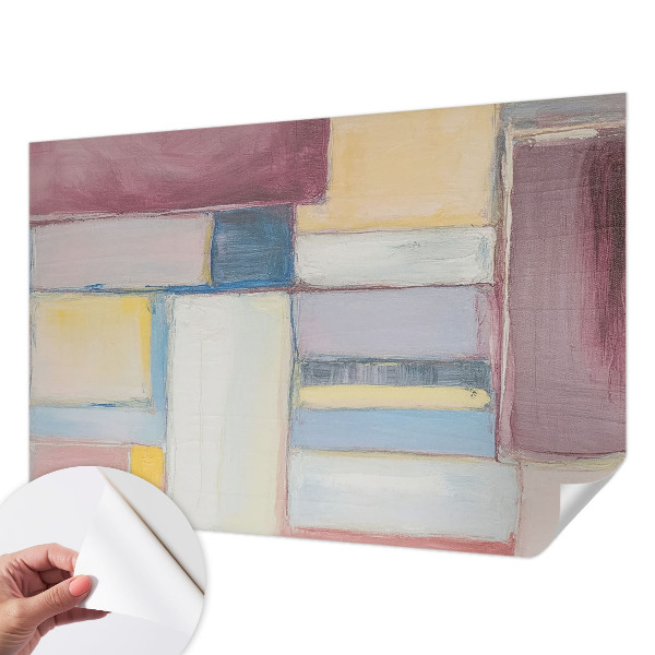 Samolepilna fototapeta za spalnico z geometričnim vzorcem