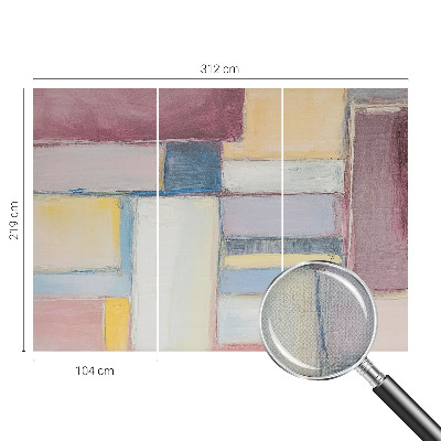 Samolepilna fototapeta za spalnico z geometričnim vzorcem