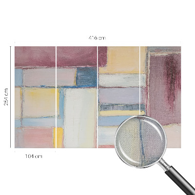 Samolepilna fototapeta za spalnico z geometričnim vzorcem