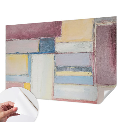 Samolepilna fototapeta za spalnico z geometričnim vzorcem