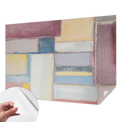 Samolepilna fototapeta za spalnico z geometričnim vzorcem
