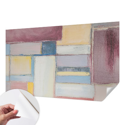 Samolepilna fototapeta za spalnico z geometričnim vzorcem