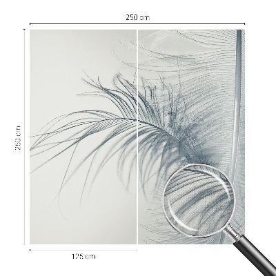 3D fototapeta z motivom nežnega peresa