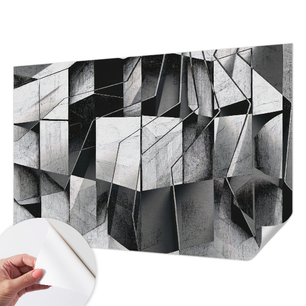 Fototapeta za otroško sobo z geometrijskim abstraktnim motivom