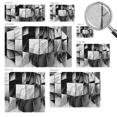 Fototapeta za otroško sobo z geometrijskim abstraktnim motivom