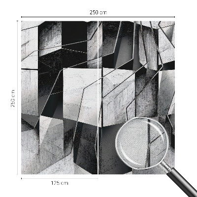 Fototapeta za otroško sobo z geometrijskim abstraktnim motivom