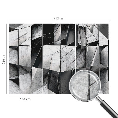 Fototapeta za otroško sobo z geometrijskim abstraktnim motivom