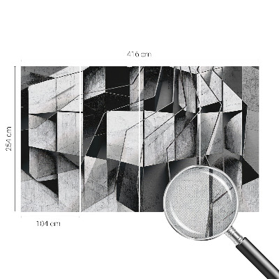 Fototapeta za otroško sobo z geometrijskim abstraktnim motivom