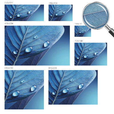 Otroška fototapeta Modri ​​list