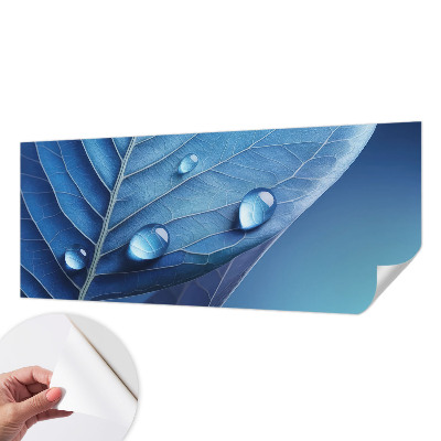 Otroška fototapeta z motivom modrega lista