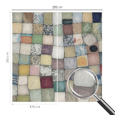 Samolepilna fototapeta za dnevno sobo Barvit mozaik