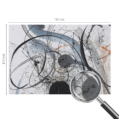 3D fototapeta z ekspresivno abstraktno upodobitvijo