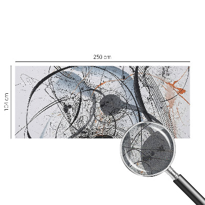 3D fototapeta z ekspresivno abstraktno upodobitvijo