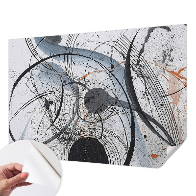 3D fototapeta z ekspresivno abstraktno upodobitvijo