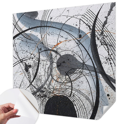 3D fototapeta z ekspresivno abstraktno upodobitvijo