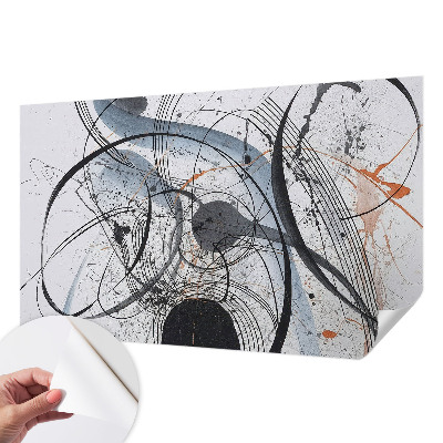 3D fototapeta z ekspresivno abstraktno upodobitvijo