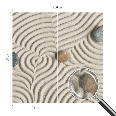 Fototapeta za otroško sobo s harmoničnim valovitim motivom