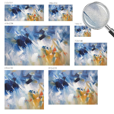 Samolepilna fototapeta za dnevno sobo Barvite poteze