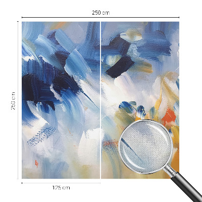 Samolepilna fototapeta za dnevno sobo Barvite poteze