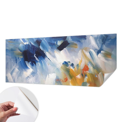 Samolepilna fototapeta za dnevno sobo Barvite poteze