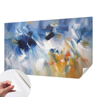 Samolepilna fototapeta za dnevno sobo Barvite poteze