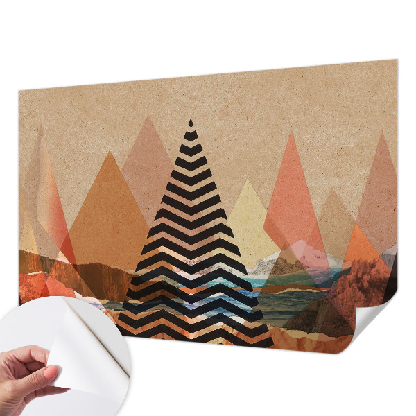 3D fototapeta z abstraktno pokrajino