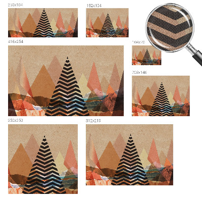 3D fototapeta z abstraktno pokrajino