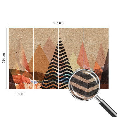 3D fototapeta z abstraktno pokrajino