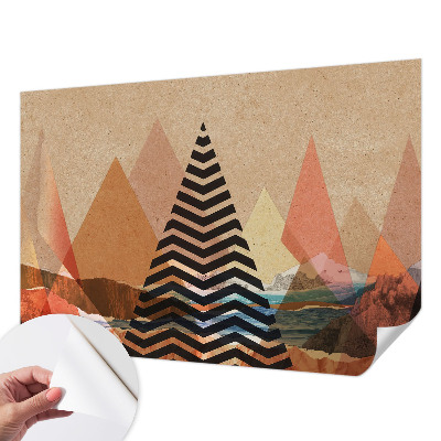 3D fototapeta z abstraktno pokrajino