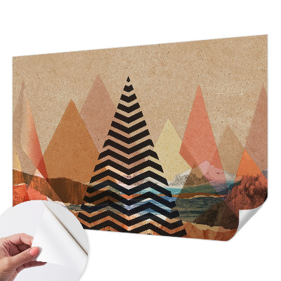 3D fototapeta z abstraktno pokrajino