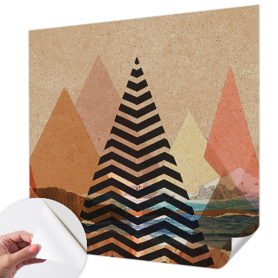 3D fototapeta z abstraktno pokrajino