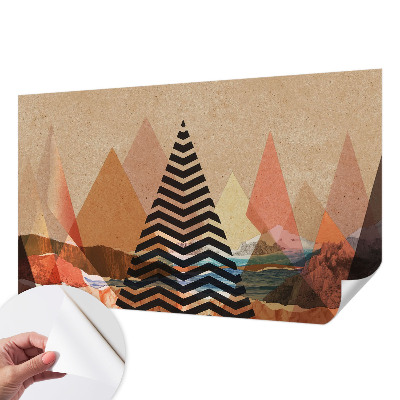 3D fototapeta z abstraktno pokrajino