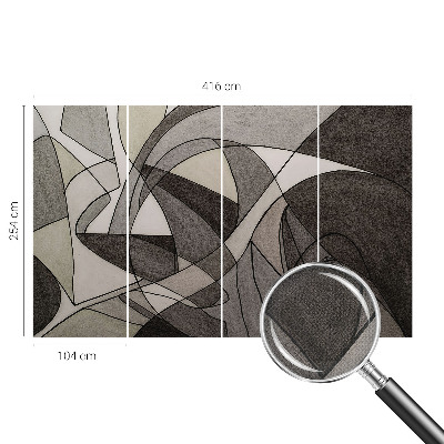 Samolepilna fototapeta z geometrijskim abstraktnim vzorcem