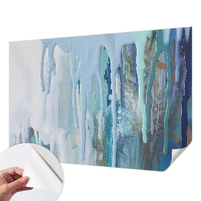 Samolepilna fototapeta za dnevno sobo Modri ​​kaskad