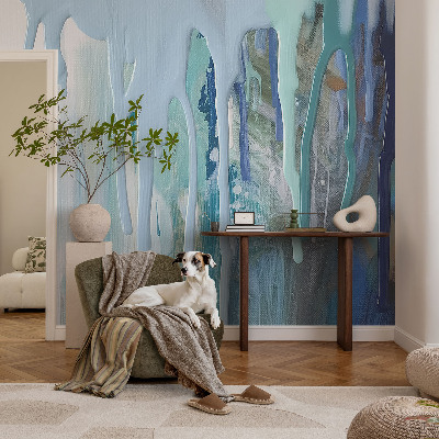 Samolepilna fototapeta za dnevno sobo Modri ​​kaskad