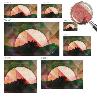 3D fototapeta s prikazom slikovitih hribov