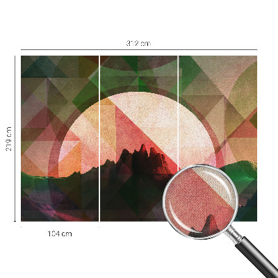 3D fototapeta s prikazom slikovitih hribov