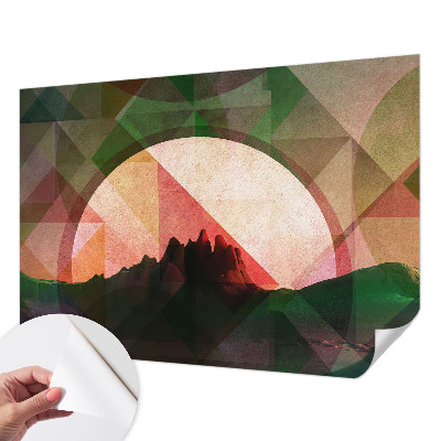 3D fototapeta s prikazom slikovitih hribov