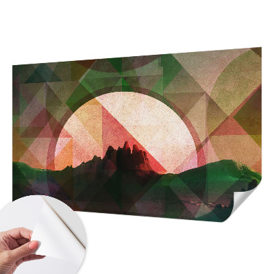 3D fototapeta s prikazom slikovitih hribov