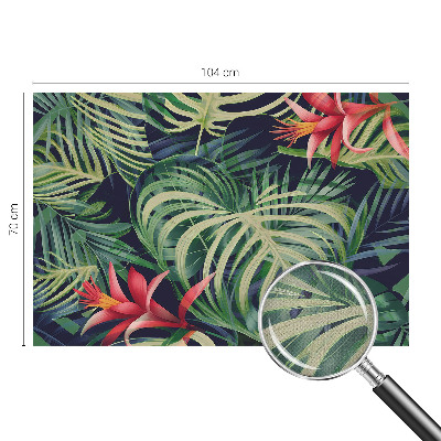Fototapeta za otroško sobo z motivom eksotičnih rastlin