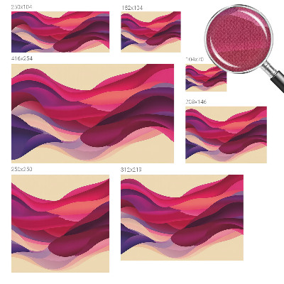 Samolepilna fototapeta za spalnico Tekoči valovi